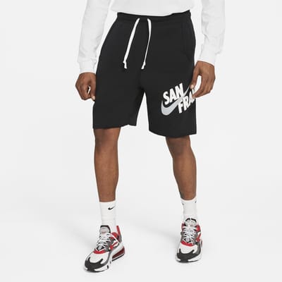 nike men's floral alumni shorts