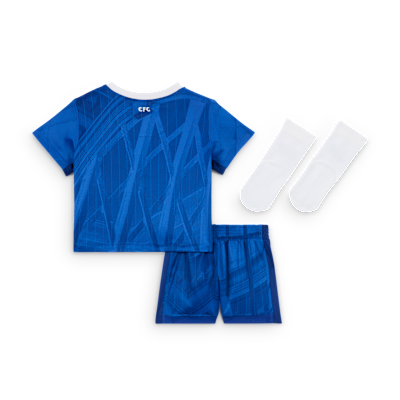 Chelsea FC 2025/26 Stadium Home Baby/Toddler Nike Soccer Replica 3-Piece Kit