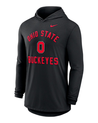 Мужская футболка Ohio State Campus Arch Nike Dri-FIT College Long-Sleeve Hooded