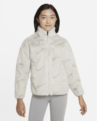 Nike Sportswear Big Kids' Faux Fur Jacket