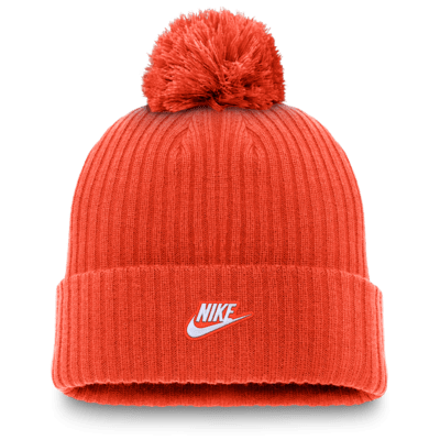 Gorro con dobladillo y pompón Nike de la MLB para hombre Detroit Tigers Cooperstown Peak