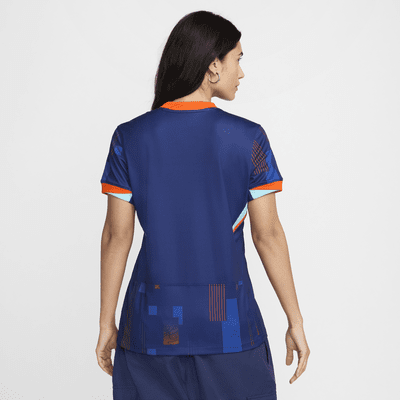 Segunda equipación Stadium Países Bajos 2024/25 (Selección masculina) Camiseta de fútbol Replica Nike Dri-FIT - Mujer