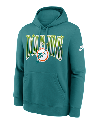 Мужское худи Miami Dolphins Rewind Club Nike NFL Pullover Hoodie