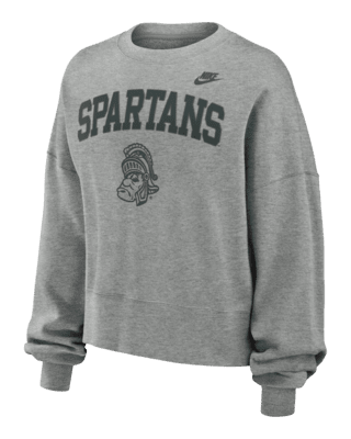 Женские  Michigan State Spartans Legacy Classic Arch Nike College Pullover Crew