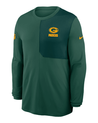 Мужские  Green Bay Packers Sideline Coach Nike Dri-FIT NFL Long-Sleeve Top