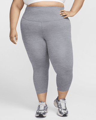 Женские тайтсы Nike One High-Waisted Crop Leggings (Plus Size)