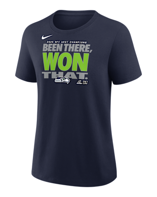 Женская футболка Seattle Seahawks 2025 NFC West Champions Trophy Nike NFL