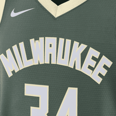 Nike 2022-23 Classic Edition Giannis Antetokounmpo Milwaukee Bucks Swingman Jersey / Medium