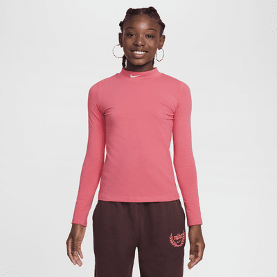 Playera de manga larga para niña Nike Sportswear