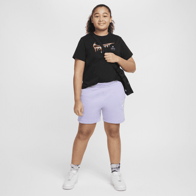 Nike Sportswear Club Fleece Big Kids' (Girls') 5" French Terry Shorts (Extended Size)