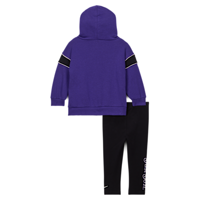 Conjunto de sudadera con gorro sin cierre y leggings para bebé (12 a 24 meses) Nike Varsity Prep