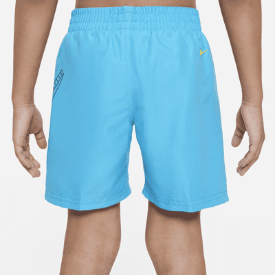 Traje de baño tipo short de vóleibol de 13 cm para niños talla pequeña