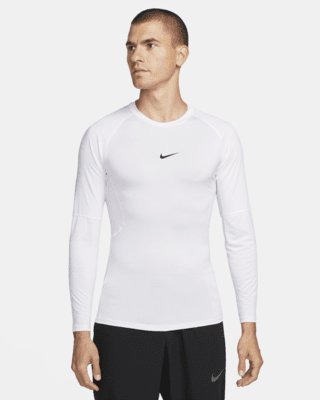 Мужские тайтсы Nike Pro Dri-FIT Tight Long-Sleeve Fitness Top для тренировок