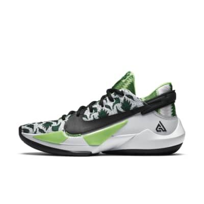 green and white nike basketball shoes