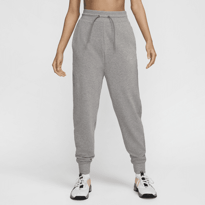 Joggers de French Terry de cintura alta de 7/8 para mujer Nike Dri-FIT One