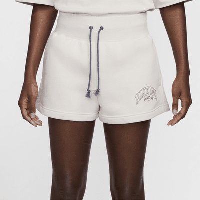 Shorts de tiro alto para mujer Nike Sportswear Phoenix Fleece