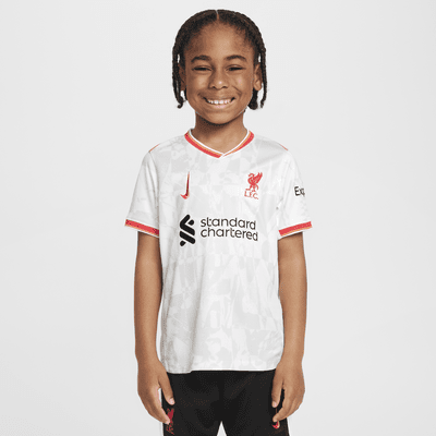 Divisa replica in 3 pezzi Nike Football Liverpool FC 2024/25 Stadium per bambino/a – Terza