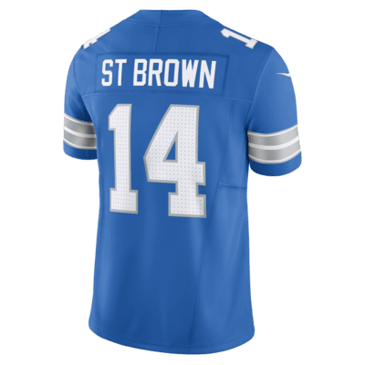 Jersey de fútbol americano Nike Dri-FIT de la NFL Limited para hombre Amon-Ra St. Brown Detroit Lions