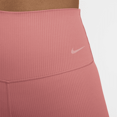 Nike Zenvy Rib Women's Gentle-Support High-Waisted 8" Biker Shorts