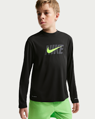 Детские  Nike Swim Hydroguard Big Kids' (Boys') Dri-FIT UV Long Sleeve Top