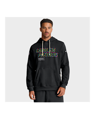 Мужское худи Carolina Panthers Crucial Catch Sideline Nike Dri-FIT NFL Pullover Hoodie