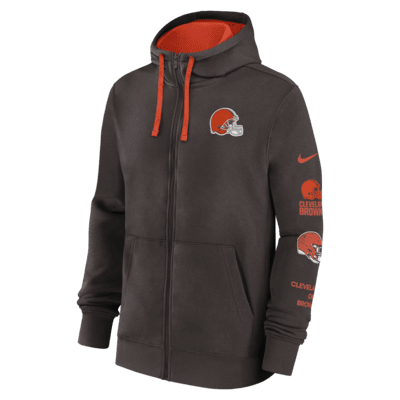 Cleveland Browns Club Men's Nike NFL Full-Zip Hoodie