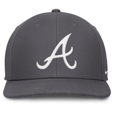 Gorra Nike Dri-FIT de la MLB ajustable para hombre Atlanta Braves Pro