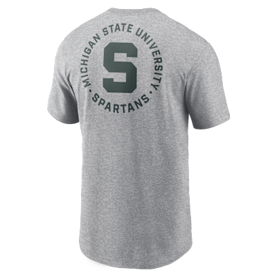 Playera universitaria Nike para hombre Michigan State Campus 2-Hit