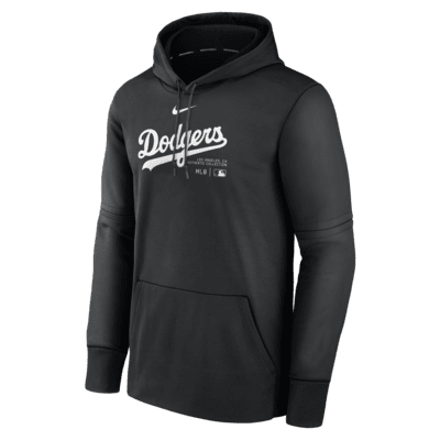 Los Angeles Dodgers Authentic Collection Practice Men's Nike Therma MLB Pullover Hoodie