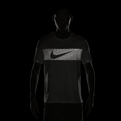 เสื้อวิ่งแขนสั้นผู้ชาย Dri-FIT UV Nike Miler Flash