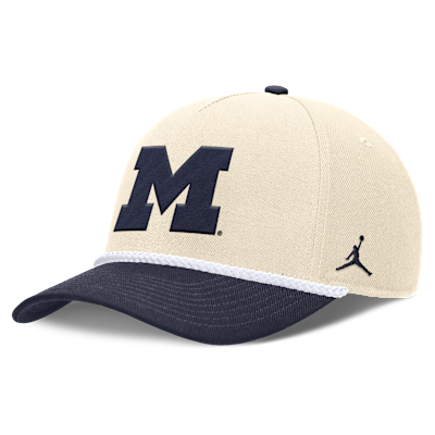 Michigan Primetime Rope 2-Tone Rise Men's Jordan Brand College Adjustable Hat from Nike - $36