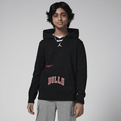 Chicago Bulls Courtside Statement Edition Older Kids' Jordan NBA Fleece Pullover Hoodie