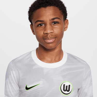 Segunda equipación Stadium VfL Wolfsburgo 2025/2026 Camiseta de manga corta de fútbol Replica Nike Dri-Fit - Niño/a