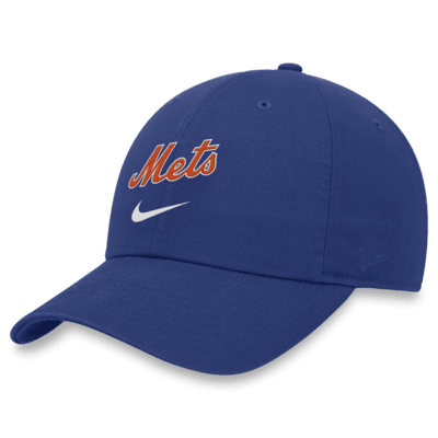 New York Mets Heritage86 Wordmark Swoosh Men's Nike MLB Adjustable Hat