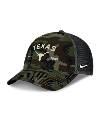 Мужские  Texas 2025 Military Appreciation Rise Nike College Trucker Adjustable Hat