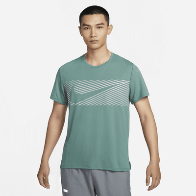 เสื้อวิ่งแขนสั้นผู้ชาย Dri-FIT UV Nike Miler Flash