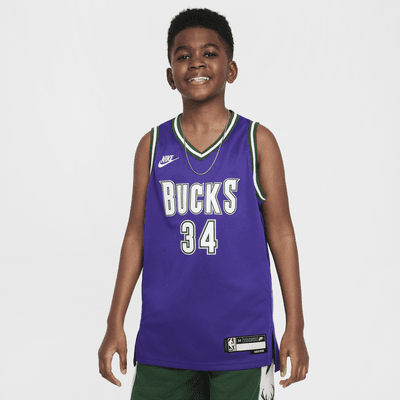 Giannis Antetokounmpo Milwaukee Bucks Older Kids' Nike Dri-FIT NBA Swingman Jersey