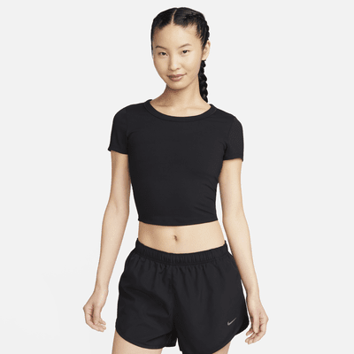 Nike One Fitted Women's Dri-FIT Short-Sleeve Cropped Top