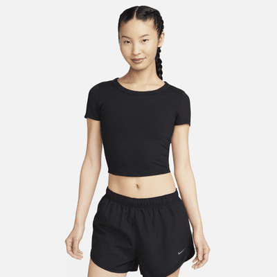 Nike One Fitted Women's Dri-FIT Short-Sleeve Cropped Top. Nike JP