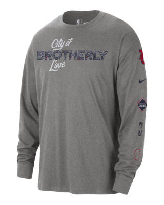 Мужская футболка Philadelphia 76ers 2023/24 City Edition Nike NBA Max90 Long-Sleeve