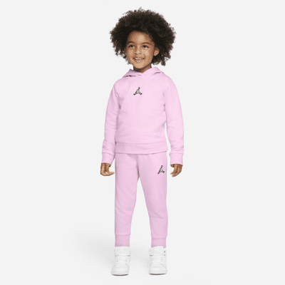 Jordan Girls Essentials Fleece Set - Girls' Toddler Pink Foam Size 3T