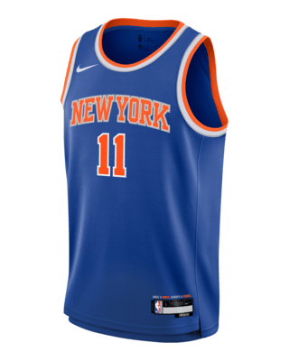 Подростковые джерси Jalen Brunson New York Knicks 2024/25 Icon Edition Big Kids' Nike NBA Swingman Jersey для бега