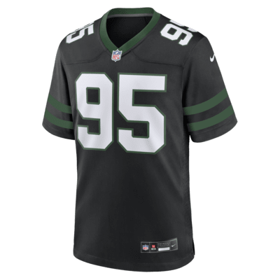 Jersey de fútbol americano Nike de la NFL Game para hombre Quinnen Williams New York Jets