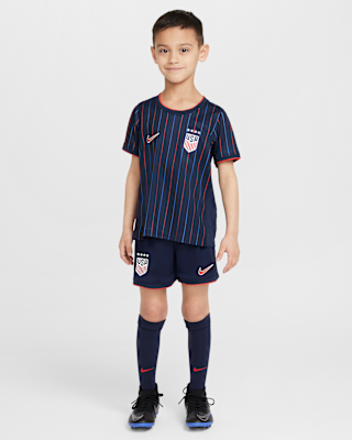 Детские  USWNT 2025 Stadium Away (Women's Team) Little Kids' Nike Soccer Replica 3-Piece Kit