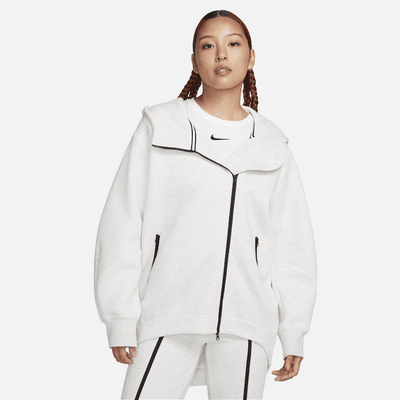 Nike- Women's Size Small ~ Ivory Full Zip City Ready Tech Fleece Hoodie