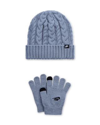 Подростковые  Nike Big Kids' 2-Piece Cable Gifting Beanie Set