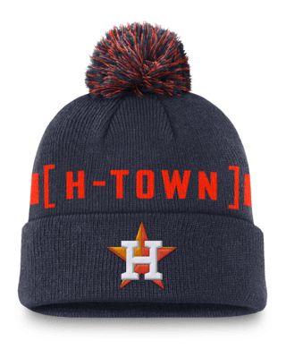 Мужские  Houston Astros Hometown Peak Nike MLB Cuffed Pom Beanie