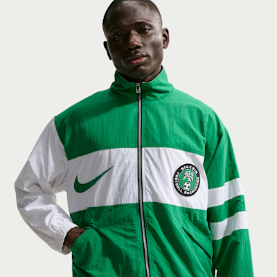 Veste de survêtement Replica Nike Football Nigeria 1996 réédition pour homme