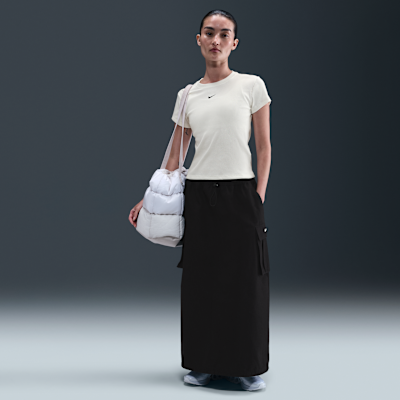 Nike Sportswear 女款緊身羅紋短袖 T 恤