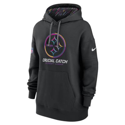 Pittsburgh Steelers Crucial Catch Club Women's Nike NFL Pullover Hoodie